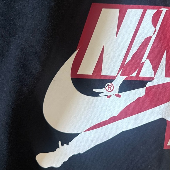 Nike Kids Black Joggers with Red Logo Jordan - Picture 3 of 6